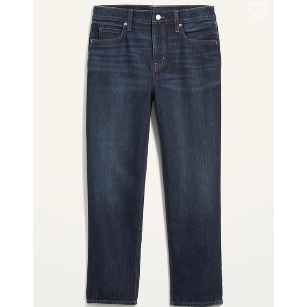 NWT- High-Waisted Button-Fly Slouchy
Straight crop Jeans for Women, size 2
